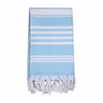 Toalla pareo en algodón 220 g/m2 color azul cuarta vista