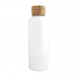 Botella termo personalizada sublimada color blanco