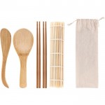 Kit de 5 piezas para hacer sushi con el logo de empresa Sushi color beige primera vista