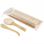 Kit de 5 piezas para hacer sushi con el logo de empresa Sushi color beige vista detalle 10