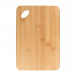 Tabla rectangular de bambú para quesos, embutidos y patés Parmesano color natural segunda vista