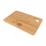 Tabla rectangular de bambú para quesos, embutidos y patés Parmesano color natural quinta vista