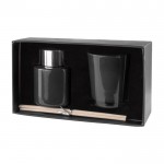 Set de difusor de 50ml y vela perfumada color negro primera vista