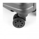 Trolley rígido con ruedas giratorias y candado integrado 33L color gris vista detalle 2