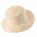 Sombrero de papel de color natural con cinta a color para personalizar segunda vista