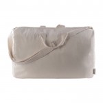 Bolsa de algodón canvas reciclado con doble agarre 280 g/m2 color natural primera vista