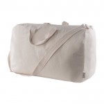 Bolsa de algodón canvas reciclado con doble agarre 280 g/m2 color natural segunda vista