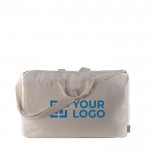 Bolsa de algodón canvas reciclado con doble agarre 280 g/m2 color natural vista principal