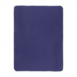 Manta de poliéster con bordado alrededor a juego 150g/m2 color azul primera vista