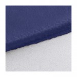 Manta de poliéster con bordado alrededor a juego 150g/m2 color azul segunda vista