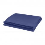 Manta de poliéster con bordado alrededor a juego 150g/m2 color azul tercera vista