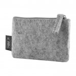 Monedero de fieltro reciclado disponible en varios colores 350g/m2 color gris quinta vista