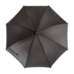 Paraguas negro de pongee con detalles a color en los bordes Ø105 color azul primera vista