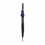 Paraguas negro de pongee con detalles a color en los bordes Ø105 color azul segunda vista