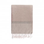 Pareo toalla monocolor de algodón reciclado y orgánico 200 g/m2 color beige primera vista