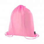 Mochila de cuerdas de RPET en vivos colores con cuerdas a juego color rosa segunda vista