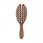 Cepillo de fibra de coco y polipropileno con atractivo diseño color marrón segunda vista