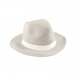 Clásico sombrero de papel de ala ancha con cinta personalizable primera vista