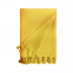 Toalla con rizo de algodón y poliéster en vivos colores 320 g/m2 color amarillo segunda vista