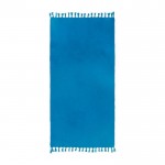 Toalla con rizo de algodón y poliéster en vivos colores 320 g/m2 color azul primera vista