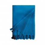 Toalla con rizo de algodón y poliéster en vivos colores 320 g/m2 color azul segunda vista