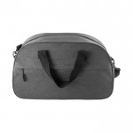 Bolsa de deporte de RPET con doble asa y cremallera exterior color gris primera vista