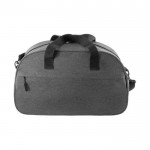 Bolsa de deporte de RPET con doble asa y cremallera exterior color gris segunda vista