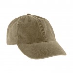 Gorra de 100% algodón de estilo casual con efecto lavado 260 g/m2 color marrón grisáceo primera vista