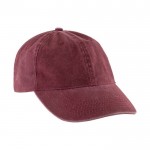 Gorra de 100% algodón de estilo casual con efecto lavado 260 g/m2 color rojo primera vista
