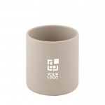 Vaso flexible infantil de silicona ideal para un mejor agarre color beige vista principal