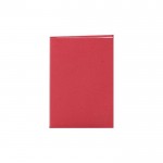 Bloc de notas fabricadas con distintos materiales orgánicos color rojo primera vista