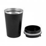 Vaso take away negro de acero inoxidable de doble pared 480ml color negro tercera vista