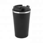 Vaso take away negro de acero inoxidable de doble pared 480ml color negro cuarta vista