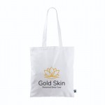 Bolsa de algodón Fairtrade de asas largas y capacidad de 6kg 140 g/m2 color blanco cuarta vista