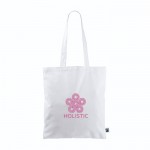 Bolsa de algodón Fairtrade de asas largas y capacidad de 6kg 140 g/m2 color blanco quinta vista