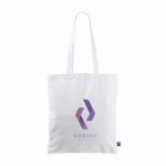Bolsa de algodón Fairtrade de asas largas y capacidad de 6kg 140 g/m2 color blanco sexta vista