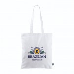 Bolsa de algodón Fairtrade de asas largas y capacidad de 6kg 140 g/m2 color blanco vista detalle 2