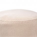 Gorro unisex estilo bob de pana suave para personalizar color natural tercera vista
