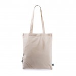 Bolsa plegable de algodón Fairtrade para personalizar 120 g/m2 color natural primera vista