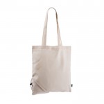 Bolsa plegable de algodón Fairtrade para personalizar 120 g/m2 color natural segunda vista