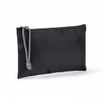 Neceser de nylon con cordón bicolor en la tirador 240 g/m2 color negro segunda vista