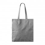 Bolsa tote de algodón y poliéster amplia con acabado jaspeado 240/m2 color negro primera vista