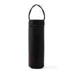 Funda térmica negra para botella con asa de transporte color negro primera vista