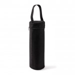 Funda térmica negra para botella con asa de transporte color negro segunda vista