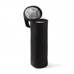 Funda térmica negra para botella con asa de transporte color negro cuarta vista