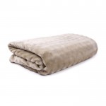 Manta grande de poliéster de tacto suave para personalizar color beige segunda vista