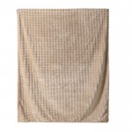 Manta grande de poliéster de tacto suave para personalizar color beige tercera vista