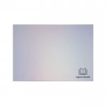 Caja de cartón de autoensable para regalos con cierre magnético color plateado tercera vista