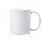 Taza de cerámica especial para sublimación con acabado brillante 320ml color blanco primera vista