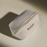 Neceser de un compartimiento de poliéster de tacto suave 450 g/m2 color natural vista detalle 4